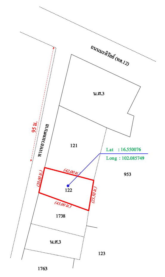 picture โกดัง 2876 square meter Khon Kaen Chum Phae Chum Phae for 4440000 THB - 3/4