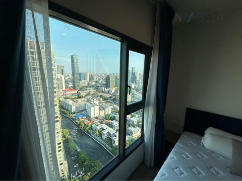 📌 For Rent Condo THE BASE PHETCHABURI - THONGLOR Building 1, Floor 29,1 bed room, Room size 28 sqm