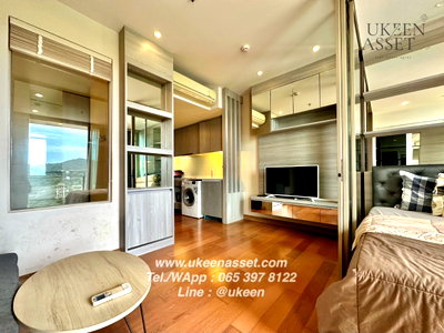 คอนโดให้เช่า : UK01-347 ให้เช่าคอนโด มารีน่า เบย์ฟร้อนท์ ศรีราชา เดินทางสะดวกไป ใกล้ รพ.สมเด็จ : 1 ห้องนอน 40 ตร.ม. ชั้น 20 | 12,000 บาท/เดือน   