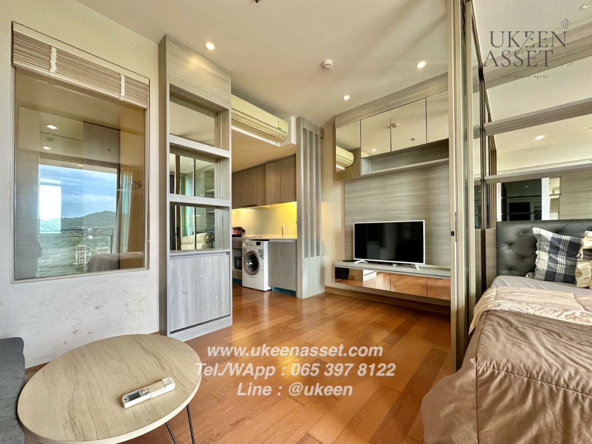 picture UK01-347 Condo for rent, Marina Bayfront Sriracha, convenient travel, near Somdej Hospital: 1 bedroom, 40 sq m., 20th floor. 12,000 baht/month - 1/13