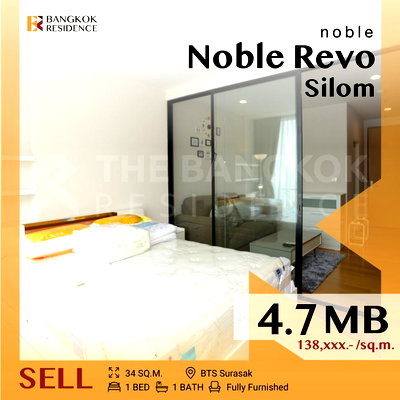Condos for sale : 💥 Hot Deal 💥Fully furnished ,Noble revo silom  near Bts Surasak 