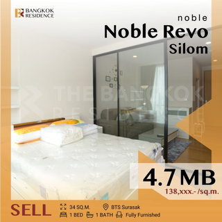 💥 Hot Deal 💥Fully furnished ,Noble revo silom near Bts Surasak