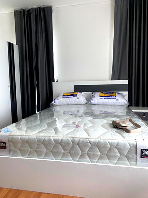 Condos for rent Central Rama 3 : Don't delay 🔥🔥🔥 For rent Lumpini Place Rama 3 - Riverine, beautiful room, exactly as shown in the picture, fully furnished + washing machine ‼️ 