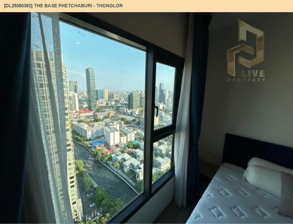 picture DL25080383 Condo for rent, THE BASE Phetchaburi - Thonglor near BTS Phrom Phong, ready to move in, call urgently 0656133286 LineID @655ebbvc - 7/11