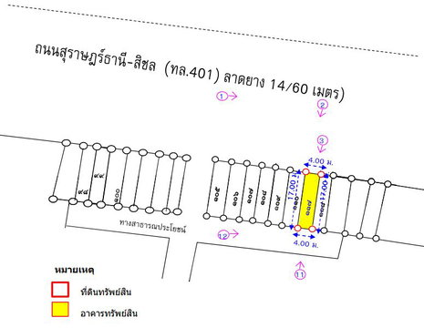 SHOP HOUSE 17 Sq.w. Kanchanadit Surat Thani for 2.4M