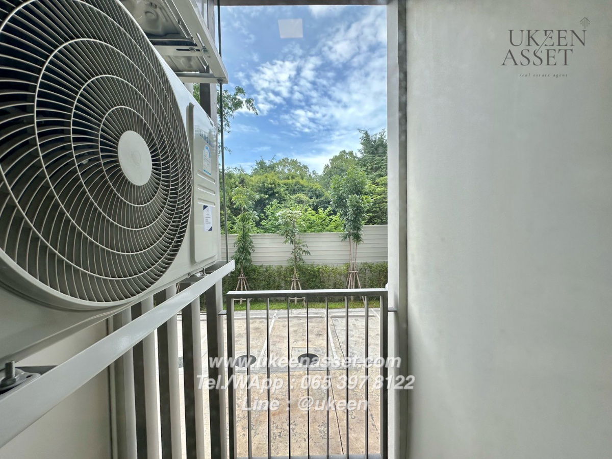 picture UK01-349 Dcondo Vale Sriracha for rent, rental price 7,500 baht/month, ready to move in, garden view + pool, top floor, fully furnished - 6/7