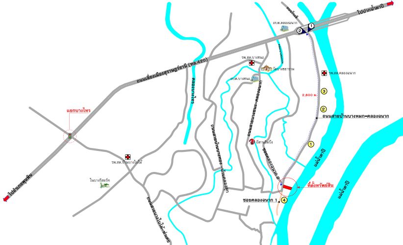 picture ที่ดินเปล่า 6157.6 square meter Surat Thani Muang Surat Thani Bang Chana for 6466000 THB - 3/3