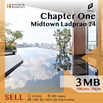 💥 Rare Unit 💥 Chapter One Midtown Ladprao 24 Near MRT Ladprao
