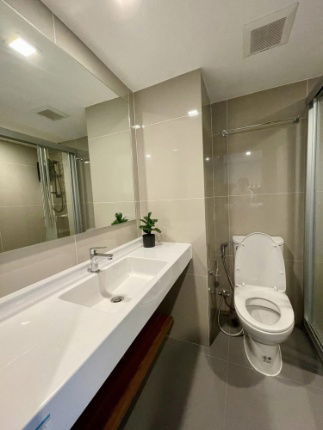 picture Duplex room for rent, 2 floors, beautiful room, fully furnished, IDEO Rama 9 - Asoke, near MRT Rama 9, ready to move in. add line @500adtpm  - 6/10