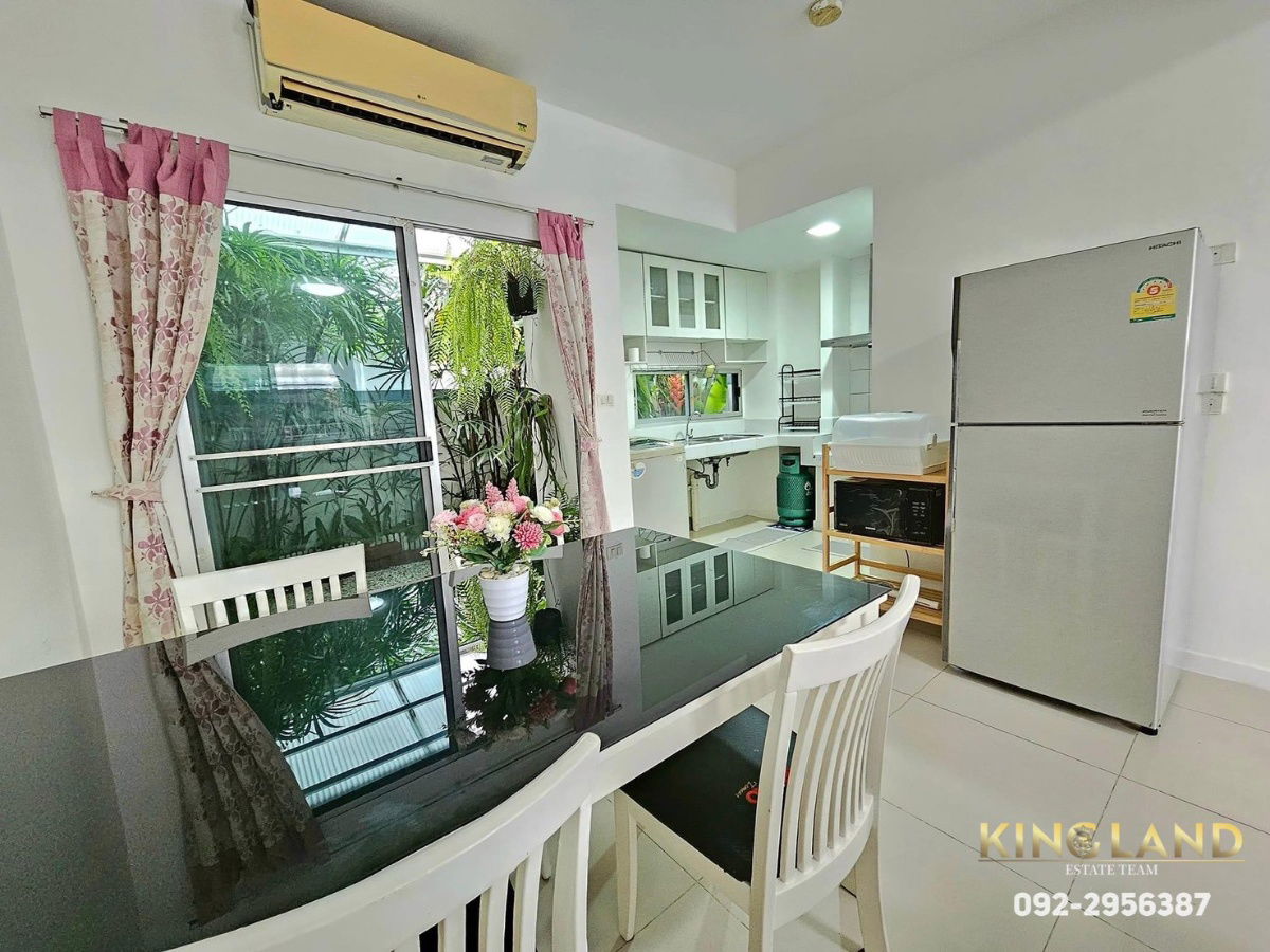 รูป 🏠#เช่าทาวน์โฮม3ชั้น หมู่บ้านBaanmai พระราม9-ศรีนครินทร์ 3ห้องนอน 3ห้องน้ำ ติดเเอร์ทั้งหลังพร้อมเฟอร์นิเจอร์ ฟูกที่นอนใหม่ทุกห้อง - รูปที่ 4/17