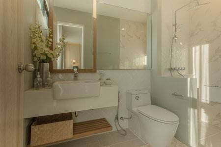 picture Pool villa for sale in Graceland Village, built-in furniture, located on the main road of the village, opposite Grace International School.- SW002848 - 7/20