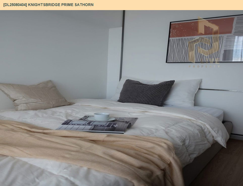 รูป DL25080404 ให้เช่าคอนโด ไนท์บริดจ์ ไพร์ม สาทร (Knightsbridge Prime Sathorn) ใกล้ BTS ช่องนนทรี พร้อมเข้าอยู่ โทรด่วน 0638692663 LineID @534wlwof - รูปที่ 4/19