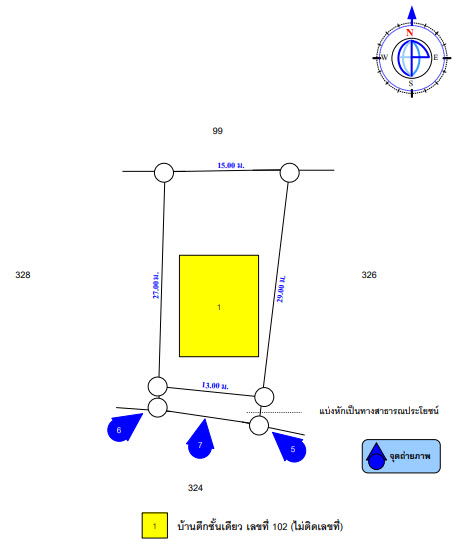 รูป บ้านเดี่ยว เนื้อที่ทั้งหมด 388.8 ตารางเมตร 102 ตำบลสระแก้ว อำเภอเมืองสุพรรณบุรี สุพรรณบุรี ราคา 428,000 บาท - รูปที่ 3/8