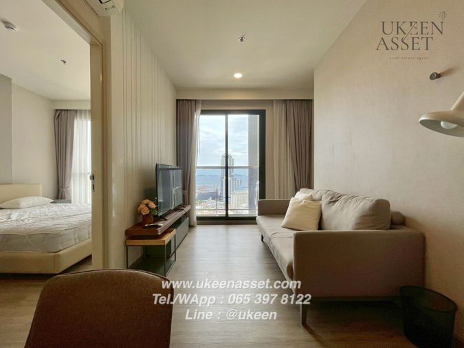UK01-354 For rent KEEN Centre Sriracha Condo: 1 bedroom, size 40 sq m., 23,000 baht/month, ready to move in, free cleaning service 2 times/week!