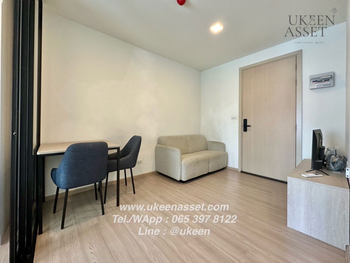 picture UK01-348 For rent D Condo Vale Srirach, ready to move in, complete electrical appliances, rental price 7,500 baht/month (2 year contract 7,000) - 3/8