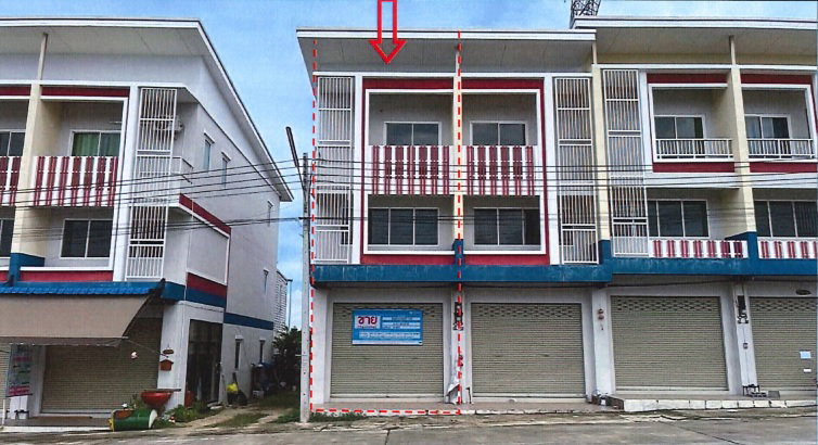 ทาวน์เฮ้าส์ 18.1 ตร.วา บ้านร่มเย็น 2 อำเภอปลวกแดง จังหวัดระยอง 2.9M
