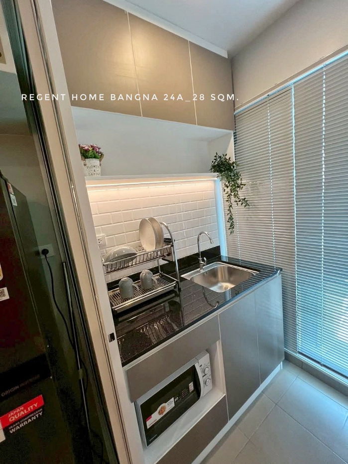 รูป ห้องใหม่ให้เช่า แอร์ 2 เครื่อง Regent Home บางนา วิวบางกระเจ้า สวยมาก ใกล้ทางด่วนและ BTS บางนา - รูปที่ 6/9
