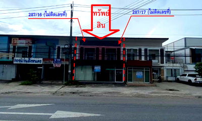Shophouses for sale Songkhla : อาคารพาณิชย์ 187.6 square meter Songkhla Singha Nakhon Sathing Mo for ติดต่อธนาคาร THB