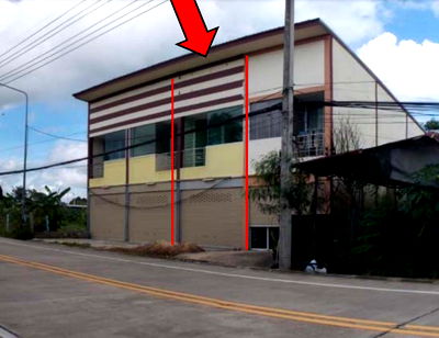 Shophouses for sale  Sappasitthiprasong Hospital : ตึกแถว 79.6 square meter Ubon Ratchathani Muang Ubon Ratchathani Rai Noi for 1320000 THB