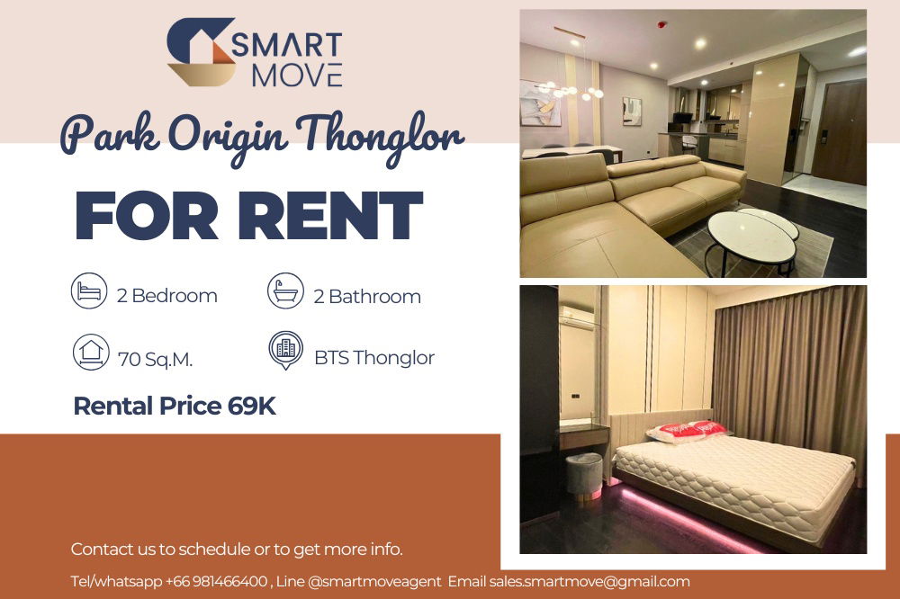 picture 🔥 For Rent !!🔥 Code C20240200443..........Park Origin Thonglor, 2 bedroom, 2 bathroom, high floor 42++, furnished, ready to move in 📣📣 - 1/5