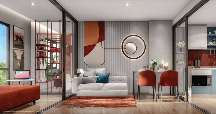 2-bed condo for rent, 55 sqm, Niche Mono Rama 9