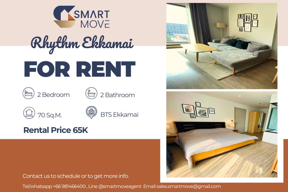 picture 🔥 For Rent !!🔥 Code C20230205011..........Rhythm Ekkamai, 2 bedroom, 2 bathroom, high floor, furnished, ready to move in 📣📣 - 1/9