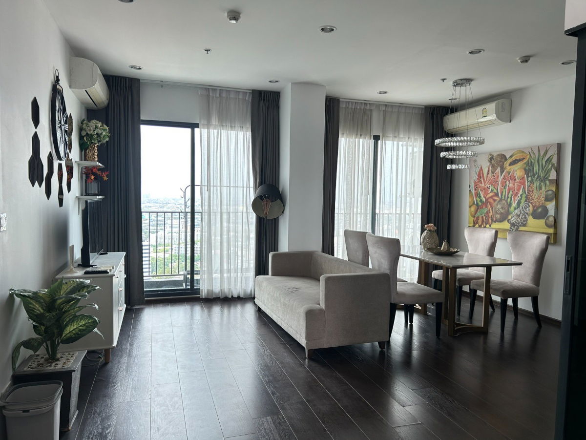 picture For rent C Ekkamai, 2 beds, large unit, fully furnished, high floor. Ready to move in - 1/22