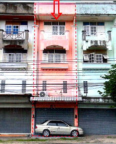 Shophouses for sale Wat Manorom School : อาคารพาณิชย์ 70 square meter Chonburi Si Racha Thung Suk La for 1885000 THB