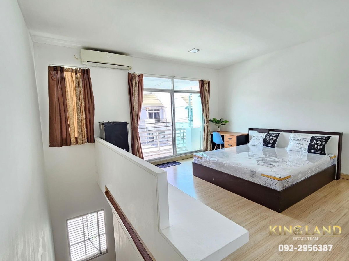 รูป 🏠#เช่าทาวน์โฮม3ชั้น หมู่บ้านBaanmai พระราม9-ศรีนครินทร์ 3ห้องนอน 3ห้องน้ำ ติดเเอร์ทั้งหลังพร้อมเฟอร์นิเจอร์ ฟูกที่นอนใหม่ทุกห้อง - รูปที่ 5/17