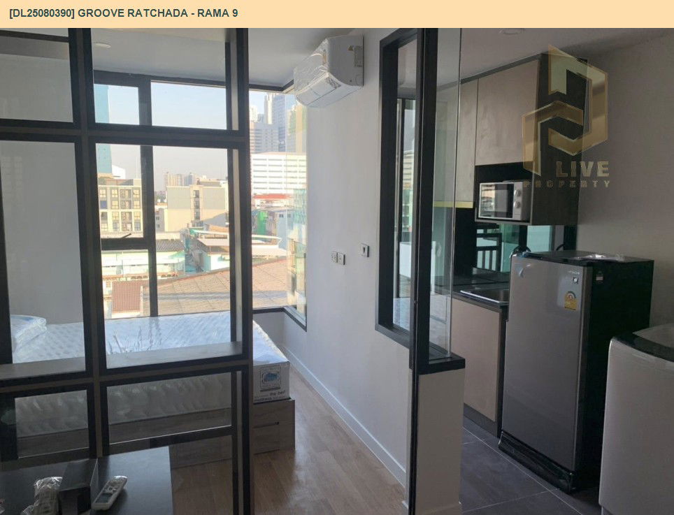picture DL25080390 Condo for rent, Groove Ratchada - Rama 9 near MRT ศูนย์วัฒนธรรม, ready to move in, call urgently 0656133286 LineID @655ebbvc - 3/6