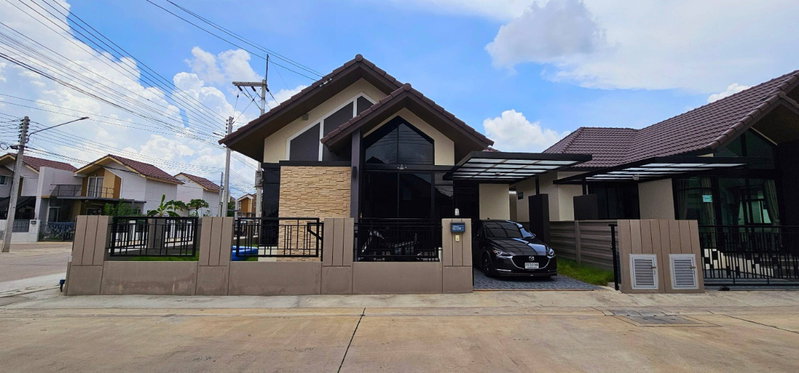 บ้านเดี่ยวให้เช่า : UK06-055 🏡 บ้านเดี่ยวหลังริม หมู่บ้านแสนมณี เนเจอร์ 17  🧡 ปล่อยเช่า 14,000 บาท/เดือน — พร้อมเข้าอยู่ 1 ต.ค. 2568