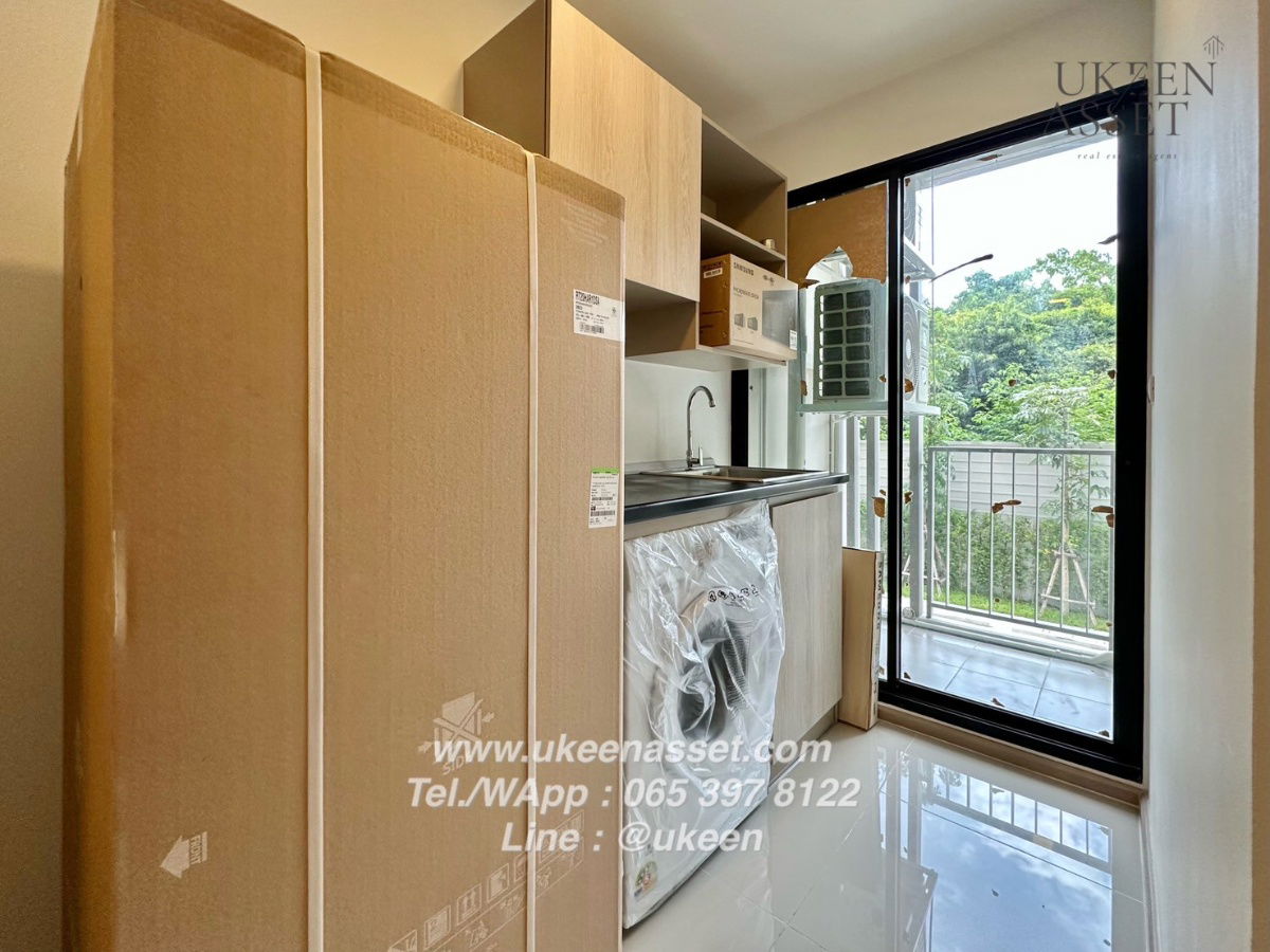 picture UK01-349 Dcondo Vale Sriracha for rent, rental price 7,500 baht/month, ready to move in, garden view + pool, top floor, fully furnished - 5/7