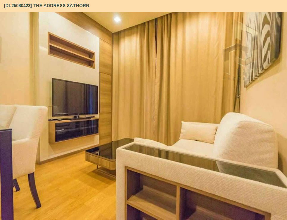 picture DL25080423 Condo for rent, The Address Sathorn near BTS Saint Louis, ready to move in, call urgently 0656133286 LineID @655ebbvc - 4/5