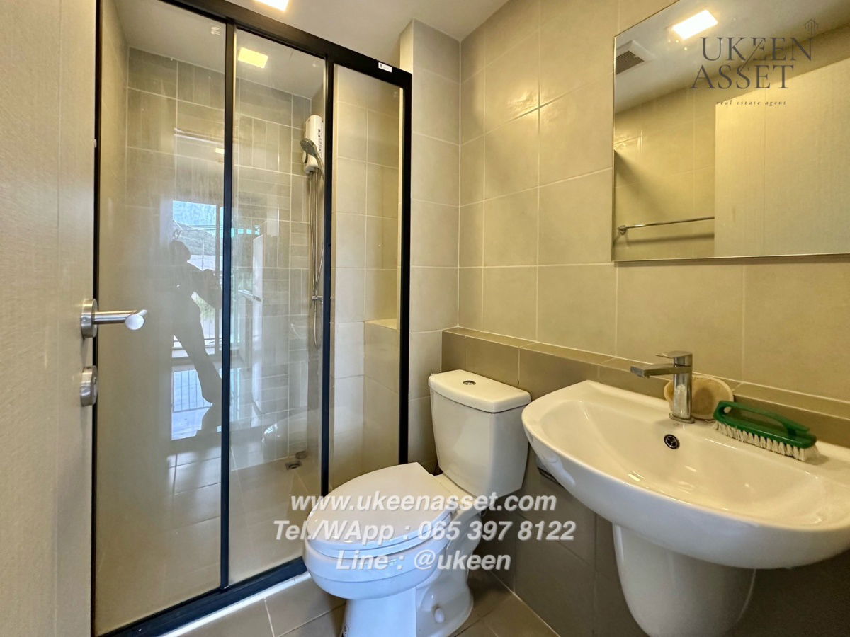 picture UK01-348 For rent D Condo Vale Srirach, ready to move in, complete electrical appliances, rental price 7,500 baht/month (2 year contract 7,000) - 8/8