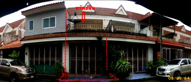 Townhouses for sale Phet Kasem Hat Yai : ทาวน์เฮ้าส์ 88 square meter Songkhla Hat Yai Chalung for 1488000 THB