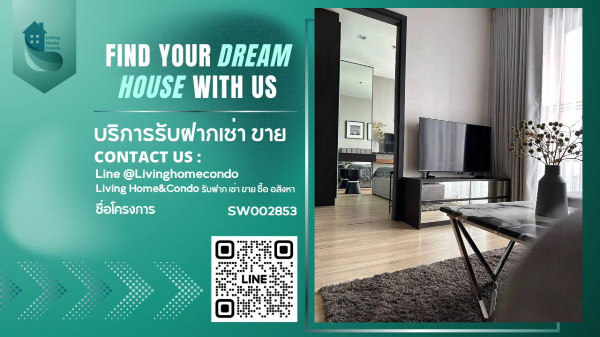 picture For sale: The Base Garden Rama 9, high floor, beautiful view, fully furnished, ready to move in. - 1/18