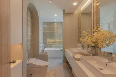 picture Pool villa for sale in Graceland Village, built-in furniture, located on the main road of the village, opposite Grace International School.- SW002848 - 19/20