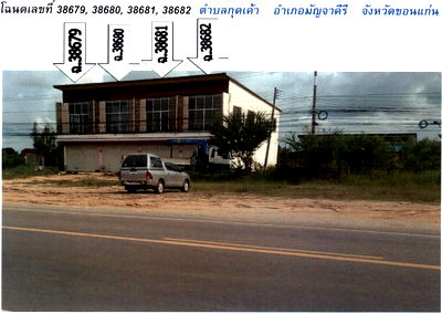 Shophouses for sale Mancha Khiri Khon Kaen : ตึกแถว 104 square meter Khon Kaen Mancha Khiri Kut Khao for ติดต่อธนาคาร THB