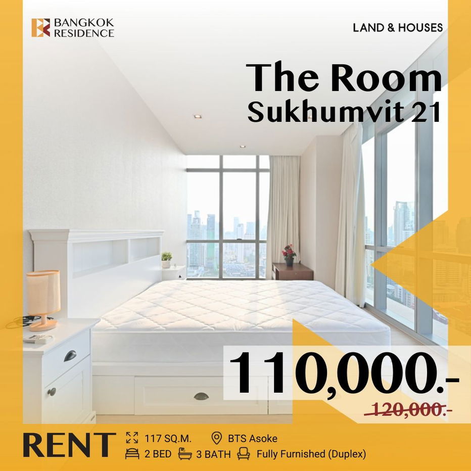 รูป The Room Sukhumvit 21 🛌🏻 2 ห้องนอนกว้าง ใจกลางอโศก วิววัฒนาสวยโดดเด่น 💫ใกล้ BTS อโศก - รูปที่ 1/21