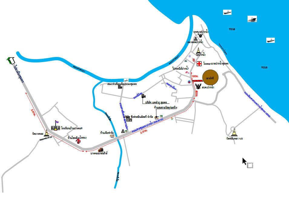 picture ที่ดินเปล่า 2296 square meter Chumphon Muang Chumphon Pak Nam for 6426000 THB - 3/4