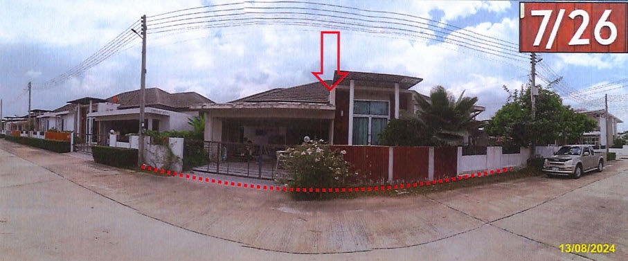 รูป บ้านเดี่ยว เนื้อที่ทั้งหมด 270.4 ตารางเมตร เลขที่ 7/26 หมู่บ้านเดอะเซเว่นท์  ตำบลบ้านโพธิ์ อำเภอเมืองตรัง ตรัง ราคา 3,960,000 บาท - รูปที่ 1/5