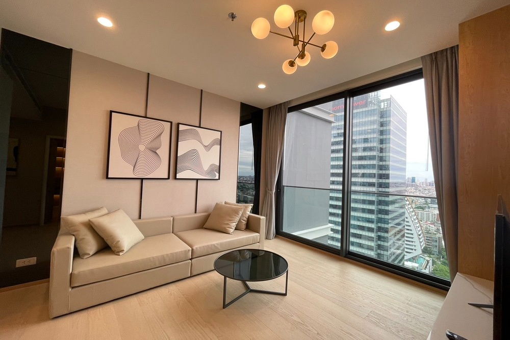 picture 🔥 For Rent !! 🔥 Code C20240300678.Anil Sathorn 12, 1 bedroom, 1 bathroom, South Facing, City View, high floor 26++, furnished, ready to move in 📣📣 - 5/7
