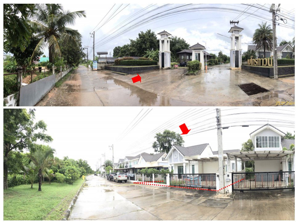 รูป บ้านเดี่ยว เนื้อที่ทั้งหมด 303.2 ตารางเมตร 555/6 โครงการ เมโทรทาวน์ ตำบลโนนผึ้ง อำเภอวารินชำราบ อุบลราชธานี ราคา 2,672,000 บาท - รูปที่ 2/3