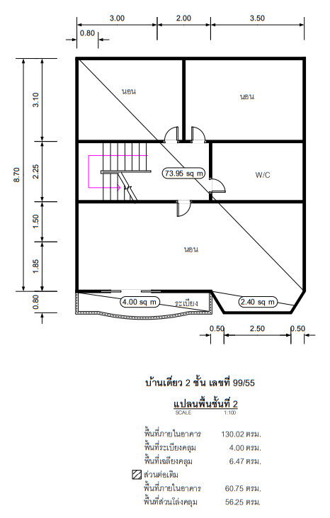 รูป บ้านแฝด เนื้อที่ทั้งหมด 174.4 ตารางเมตร 99/148 ม.ร่มรื่นกรีนพาร์ค ตำบลลำไทร อำเภอวังน้อย พระนครศรีอยุธยา ราคา 3,300,000 บาท - รูปที่ 5/6