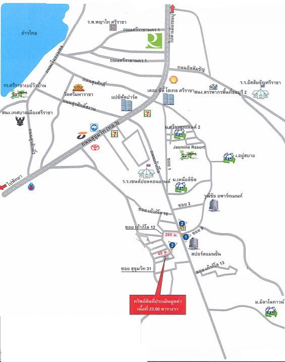 picture ทาวน์เฮ้าส์ 92 square meter Chonburi Si Racha Surasak for 1012000 THB - 2/2