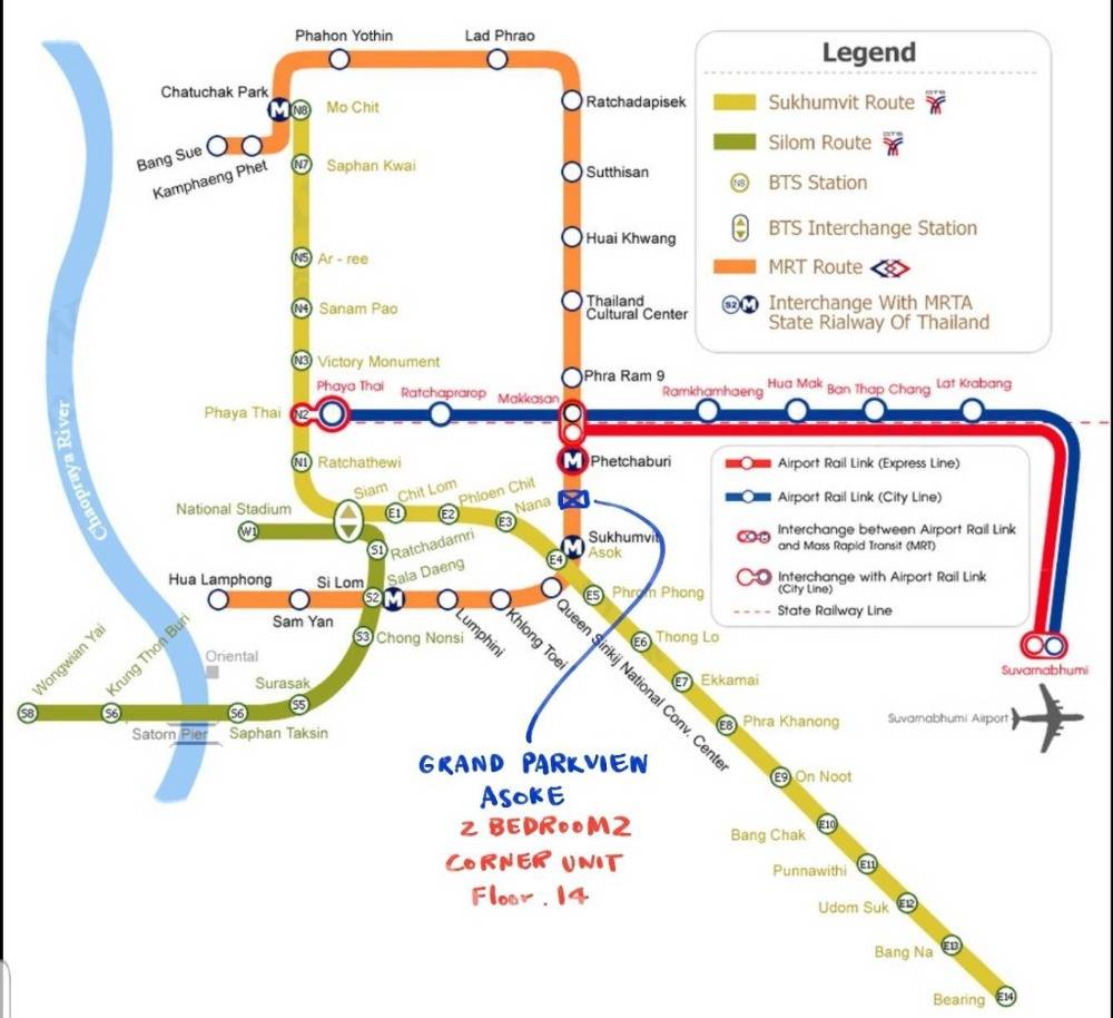 รูป คอนโด 2-ห้องนอน ที่ แกรนด์ พาร์ค วิว อโศก ใกล้ MRT สุขุมวิท (ID 1922849) - รูปที่ 19/19