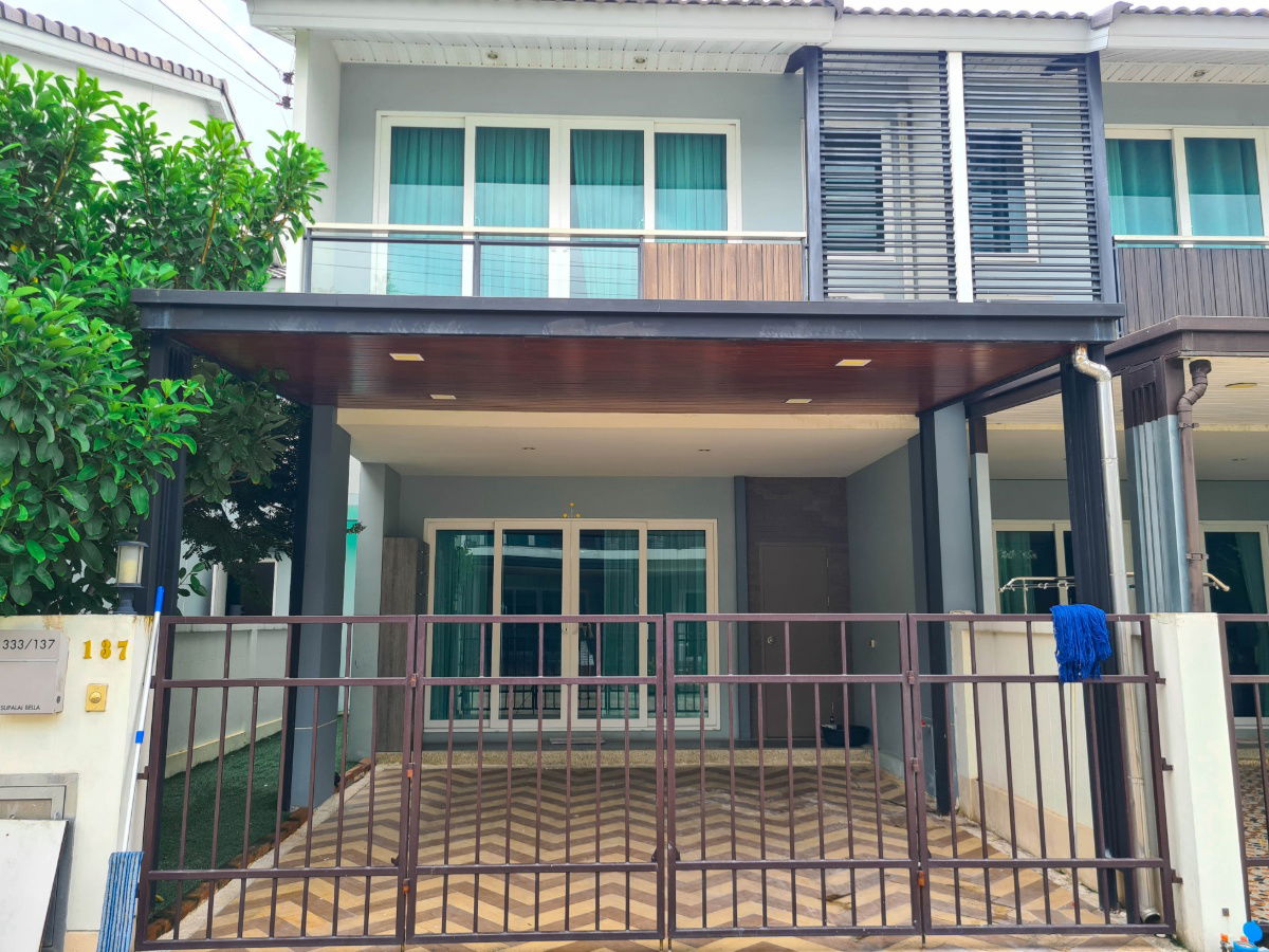 รูป ให้เช่าบ้านแฝด 2 ชั้น ศุภาลัย เบลล่า วงแหวน–รามอินทรา สภาพใหม่ พร้อมครัวบิวท์อิน ใกล้แฟชั่นไอส์แลนด์ เพียง 15,000 บาท/เดือน - รูปที่ 1/12