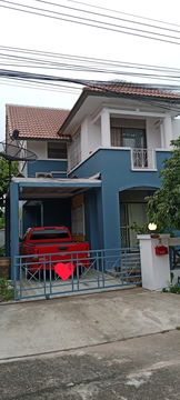 UK06-036 🏡 2-storey detached house for rent, Park Inn Village 1, Bangsaen 🛏 3 bedrooms | 🚿 2 bathrooms 💰 Rent 13,000 baht/month