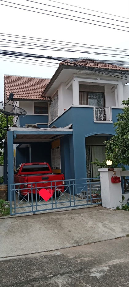 รูป UK06-036 🏡 ให้เช่าบ้านเดี่ยว 2 ชั้น หมู่บ้านปาร์คอิน 1 บางแสน 🛏 3 ห้องนอน | 🚿 2 ห้องน้ำ 💰 ค่าเช่า 13,000 บาท/เดือน - รูปที่ 1/5