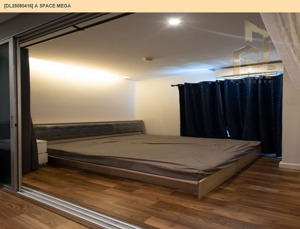 รูป DL25080416 ให้เช่าคอนโด เอ สเปซ เมกา (A space mega) ใกล้ - พร้อมเข้าอยู่ โทรด่วน 0638692663 LineID @655ebbvc - รูปที่ 2/10